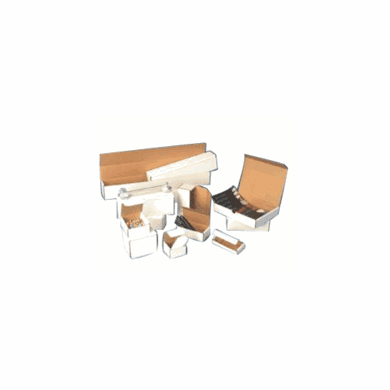 Corrugated Cardboard Mailers 6 1/2" x 2 1/2" x 1 3/4", 50 Bundle Pack