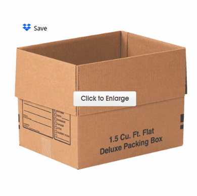 Deluxe Cardboard Corrugated Packing Moving Boxes, 18 x18x24,| 15 Pack