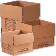 Deluxe Cardboard Corrugated Packing Moving Boxes, 24x18 x24,10 Pack