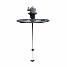 Direct-Drive Drum Lid Mixer, Air Motor,1&frac12; hp,5" prop