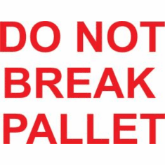 Do Not Break Pallet 3 x 5  500 Pack