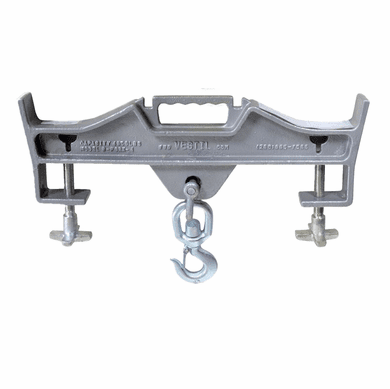Double Fork Mount, Single Hook - 7-1/2" - Turn Your Forklift Truck into a Hoist