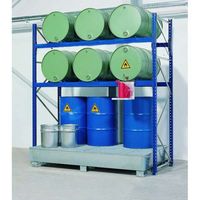 Drum Containment Rack Systems 12 Drum,82 Gal Sump