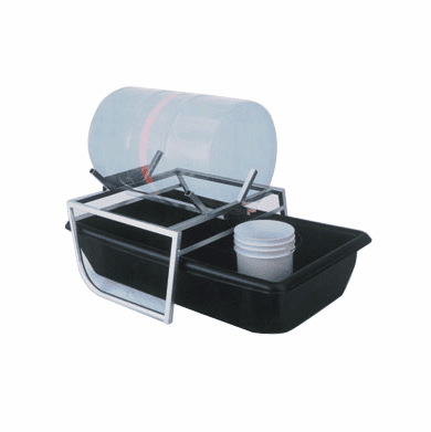 Drum Cradle with Secondary Containment Drum with tub
