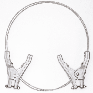 Dual Plier Clamps Grounding Bonding Wires Prevent Static Sparks 10'