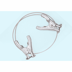 Dual Plier Clamps Grounding Bonding Wires Prevent Static Sparks 5'  <b><font color="red">Free Shipping</font></b>