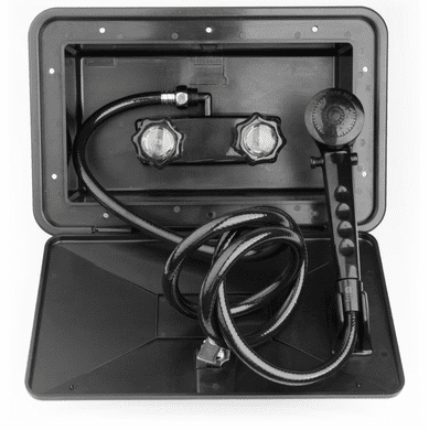 Dura Faucet DF-SA170-BK - Plastic Black Exterior Shower Box Kit<font color="Red"> Free Shipping</font>