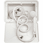 Dura Faucet  DF-SA170-WT - Plastic White Exterior Shower Box Kit<font color="Red"> Free Shipping</font>