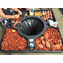 Durable Plastic Crawfish Table - Fits 55-Gallon Barrel with Trash Hole & Beverage Holders
