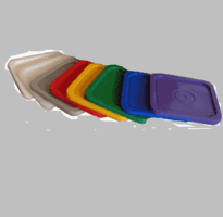 Economy Square 4 Gallon Plastic Bucket Lids<br><font color="#FF0000">Free Shipping</font>