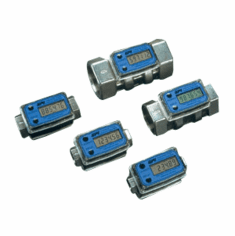 Electronic Digital Flowmeter, Stainless - Flow Rate GPM 2.550