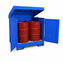 Enclosed 4-Drum Steel Spill Pallet, 2,400-Lb Capacity