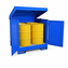Enclosed 4-Drum Steel Spill Pallet, 2,400-Lb Capacity