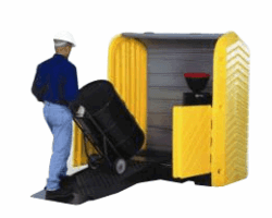 Enclosed Spill Pallets & Outdoor Drum Storage