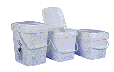 EZStor Square Plastic Food Storage Containers