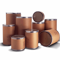 Fiber Drums|  Corrugated Cardboard Barrels | Open Head | Plastic Lid | Free Shipping 