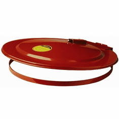Fire-safe Steel 30 Gallon Self-closing Drum Lid With Fusible Link  Red