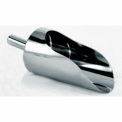 Flat Back 1/2 Pint Sanitary Stainless Steel Scoops
