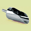 Flat Back 1/2 Pint Sanitary Stainless Steel Scoops