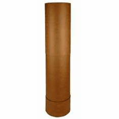 Fluorescent Light Recycling Fiber Corrugated Cardboard Drum Tube Boxes | 4 Foot | 4 Pk