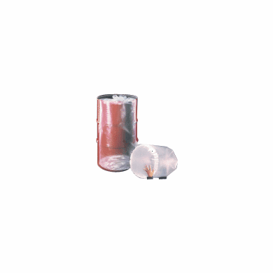 Fold-Back, 55 Gallon, LDPE,Round Bottom Flexible Liners, 150 Pack