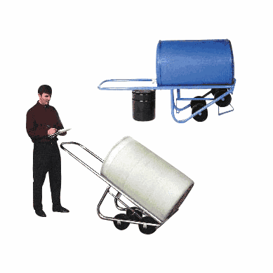 Four Wheel Drum Truck, Carbon Steel Frame,Polyolefin Wheels