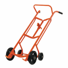 Four Wheel Drum Truck, Moldon Rubber Wheels