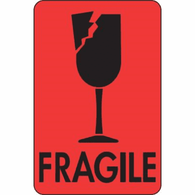 Fragile Caution Label 2 x 3