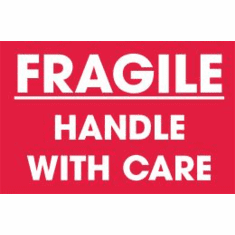 Fragile, Handle With Care 4 x 6  500 Pack