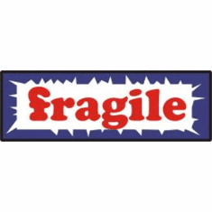  Fragile, mailing label