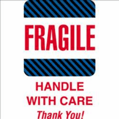 Fragile mailing label 4 x 6