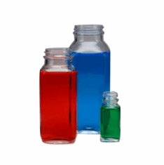 French Square Glass Jars