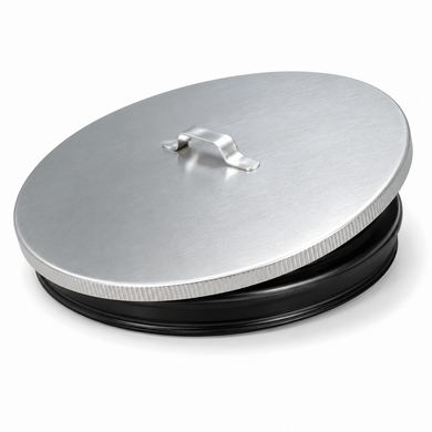 Galvanized Steel Drum Cover with Handle for Open Top 55 Gallon Drum 24 gauge (Cover ONLY) |25 Pack Case