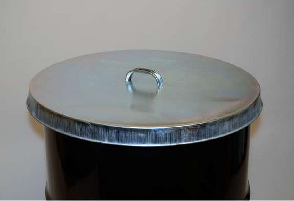 Galvanized Steel Drum Covers for 55 Gallon OpenHead Barrel 26 Gauge