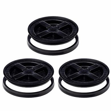 Gamma Seal  Lid 5 Gallon Black - 3 Pack