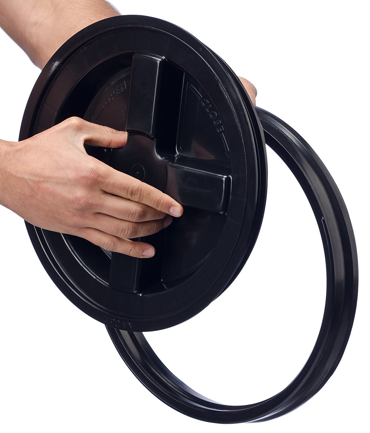 Gamma Seal Lid 5 Gallon Black 3 Pack