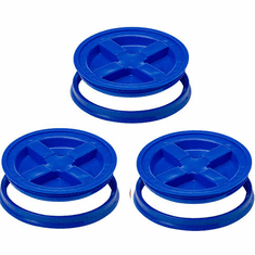 Gamma Seal Lid 5 Gallon Blue - 3 Pack