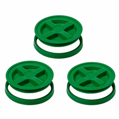 Gamma Seal Lid 5 Gallon Green  - 3 Pack