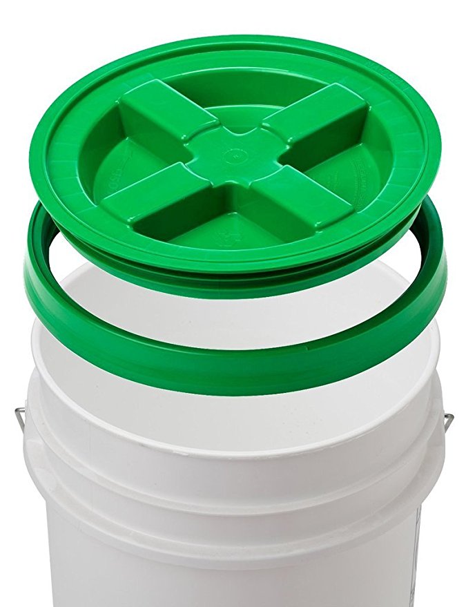 Gamma Seal Lid 5 Gallon Green 3 Pack