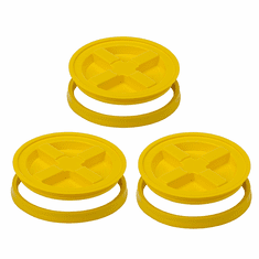 Gamma Seal Lid  5 Gallon Yellow - 3 Pack 
