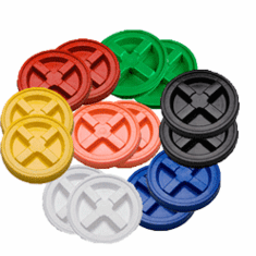 Gamma Seal Lid  Multiple Colored -<br> Case of 14 <font color="green"> FREE SHIPPING</font color>