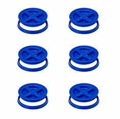 Gamma Seal Lids 5 Gallon Blue - 6 Pack <br><font color="green"> FREE SHIPPING</font color>
