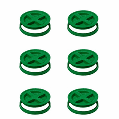 Gamma Seal Lids 5 Gallon Green - 6 Pack <br><font color="green"> FREE SHIPPING</font color>