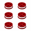 Gamma Seal Lids 5 Gallon Red  - 6 Pack  - Free Shipping