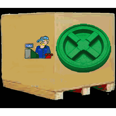 Gamma Seal Lids Green Pallet - 576 Count<br><font color="green"> FREE SHIPPING</font color>