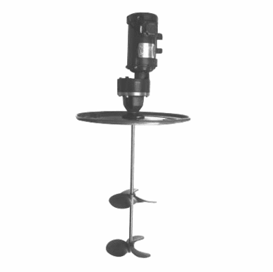 Gear-Drive Drum Lid Mixer, EP Motor,1 hp, 2-12" props