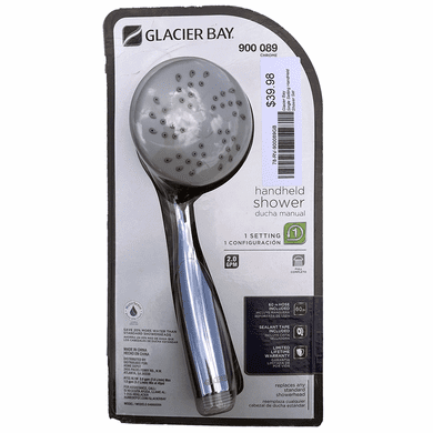 Glacier Bay Single Setting Handheld Shower Set in Chrome 900 089 Chrome Non-Metallic Finish <B><font color="red">Free Shipping </font></b>