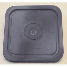Gray Lid for 4-Gallon Square Plastic Buckets  18-Pack, No Gasket, FDA-Compliant<br><font color="#FF0000">Free Shipping</font>