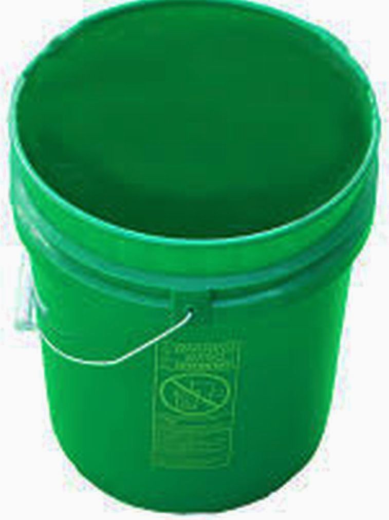 Green 5 Gallon Buckets and Flat Lids Food Grade Combo 3 Pack Special