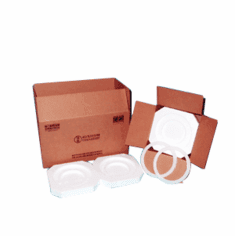  Hazmat UN 4G Shipping Boxes with Foam For Gallon Paint Cans